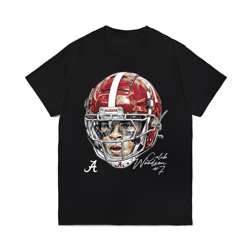 Alabama - NCAA Football : Caleb Woodson - Game Face Comfort Colors T-Shirt-0