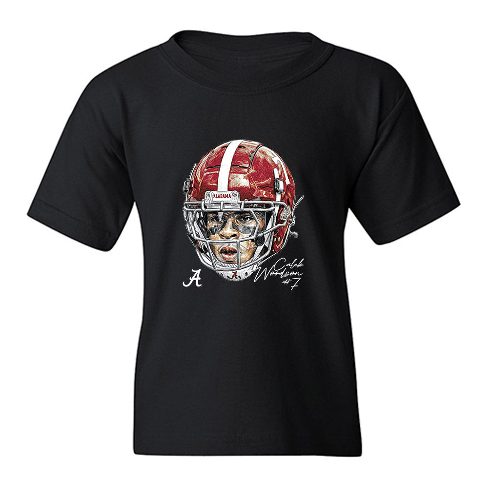 Alabama - NCAA Football : Caleb Woodson - Game Face Youth T-Shirt-0