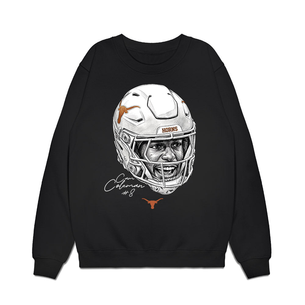 Texas - NCAA Football : Cameron Coleman - Game Face Premium Crewneck Sweatshirt-0