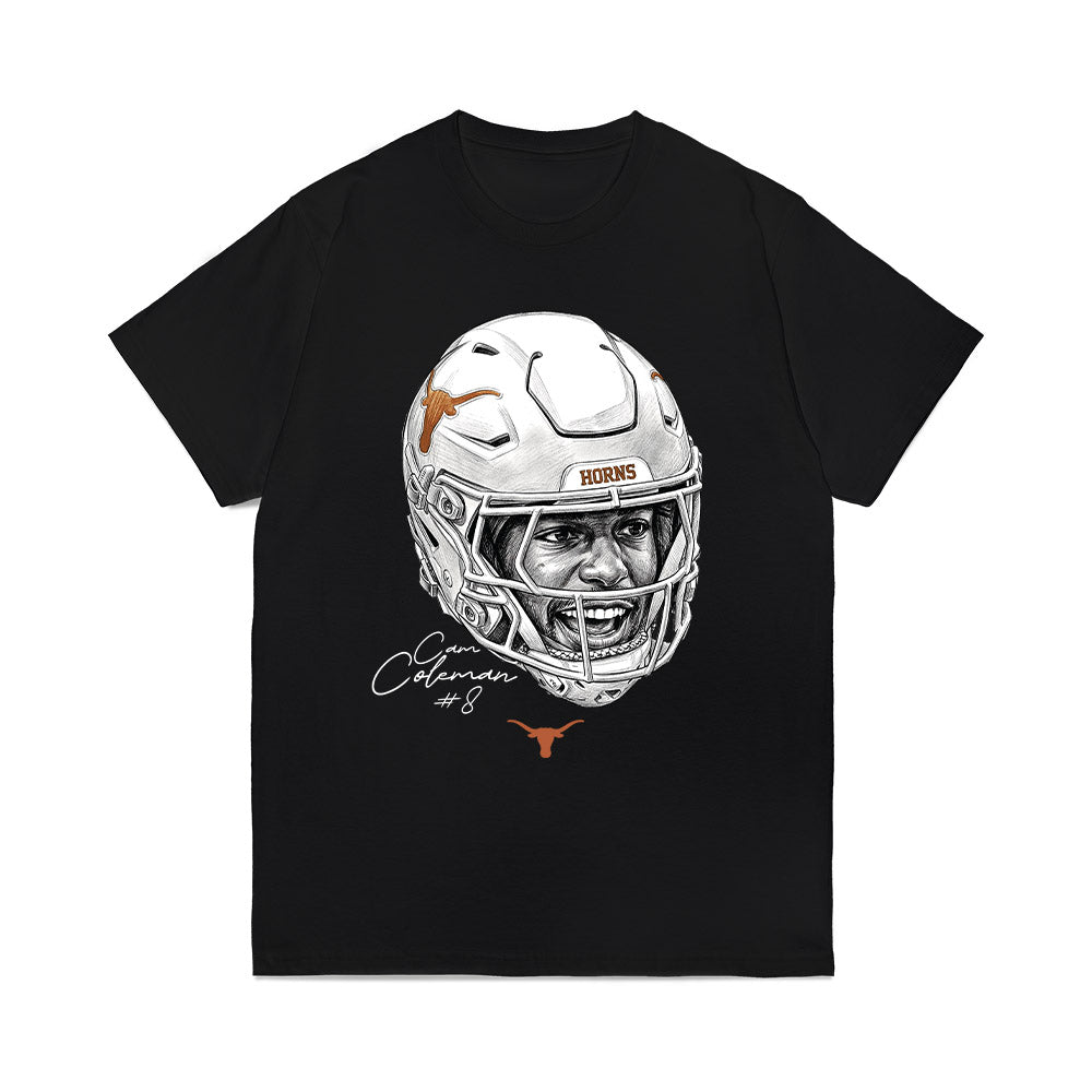 Texas - NCAA Football : Cameron Coleman - Game Face Comfort Colors T-Shirt-0