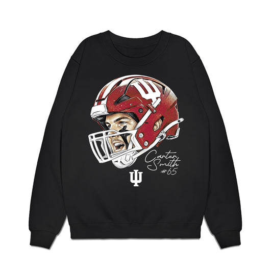 Indiana - NCAA Football : Carter Smith - Game Face Premium Crewneck Sweatshirt-0