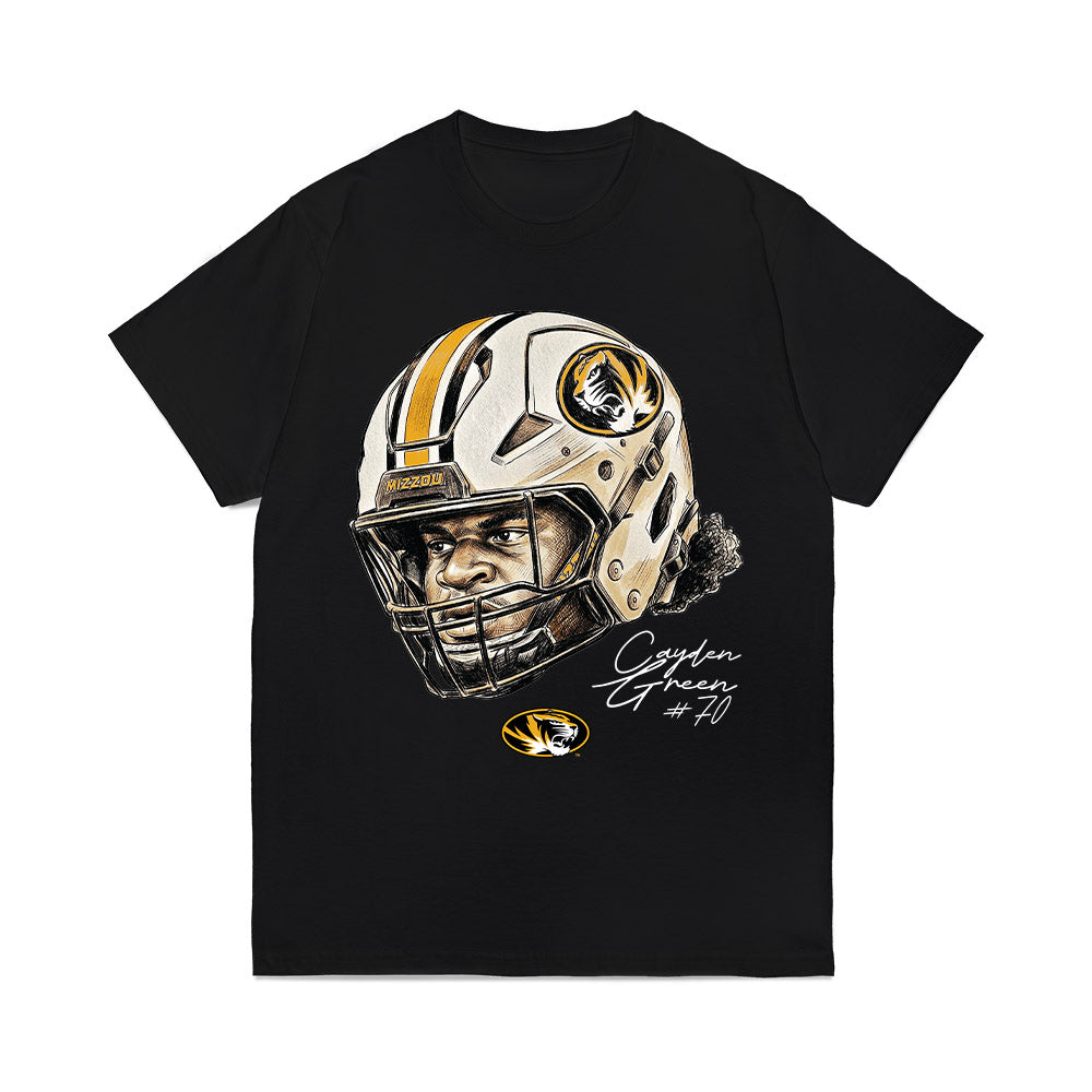 Missouri - NCAA Football : Cayden Green - Game Face Comfort Colors T-Shirt-0