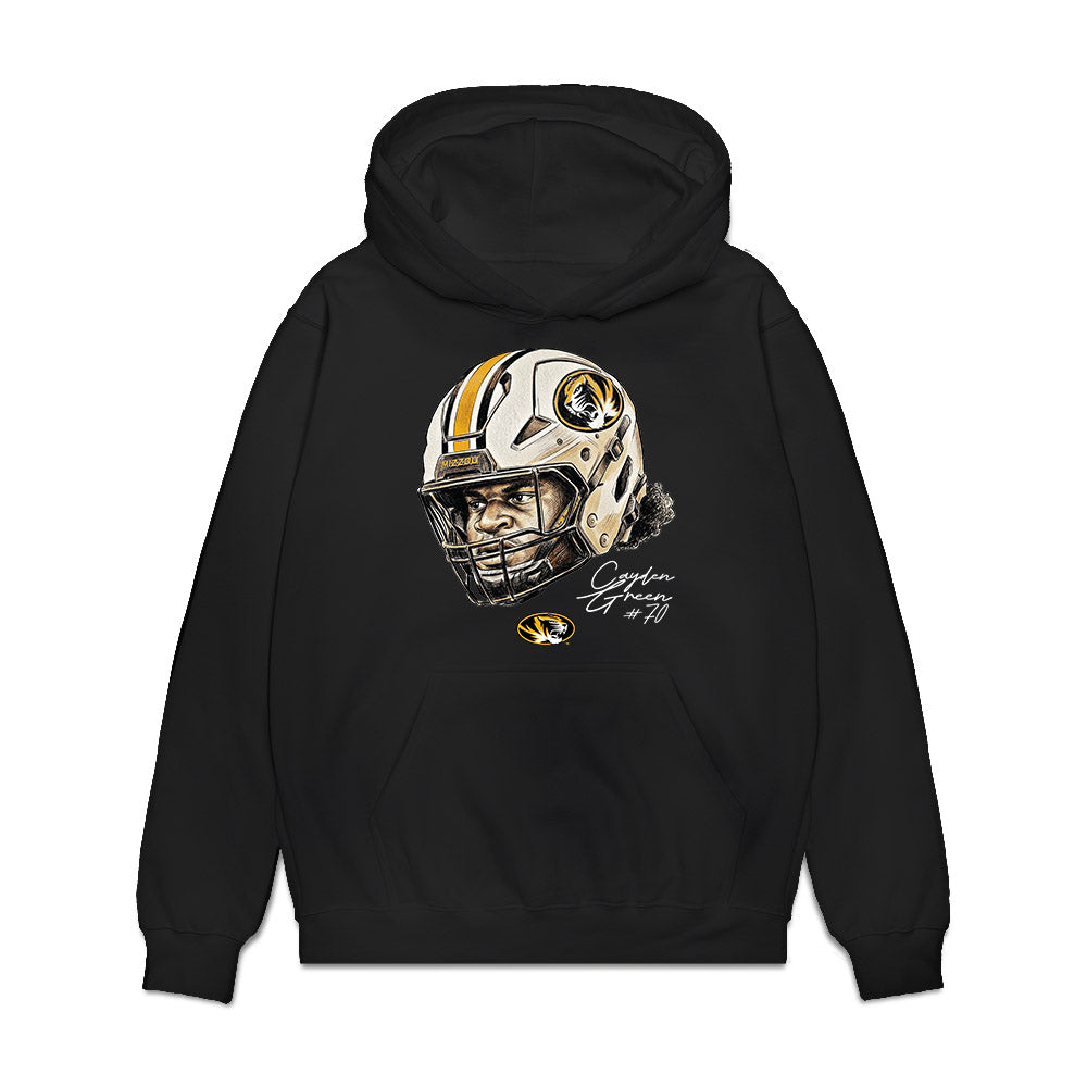 Missouri - NCAA Football : Cayden Green - Game Face Premium Hooded Sweatshirt-0