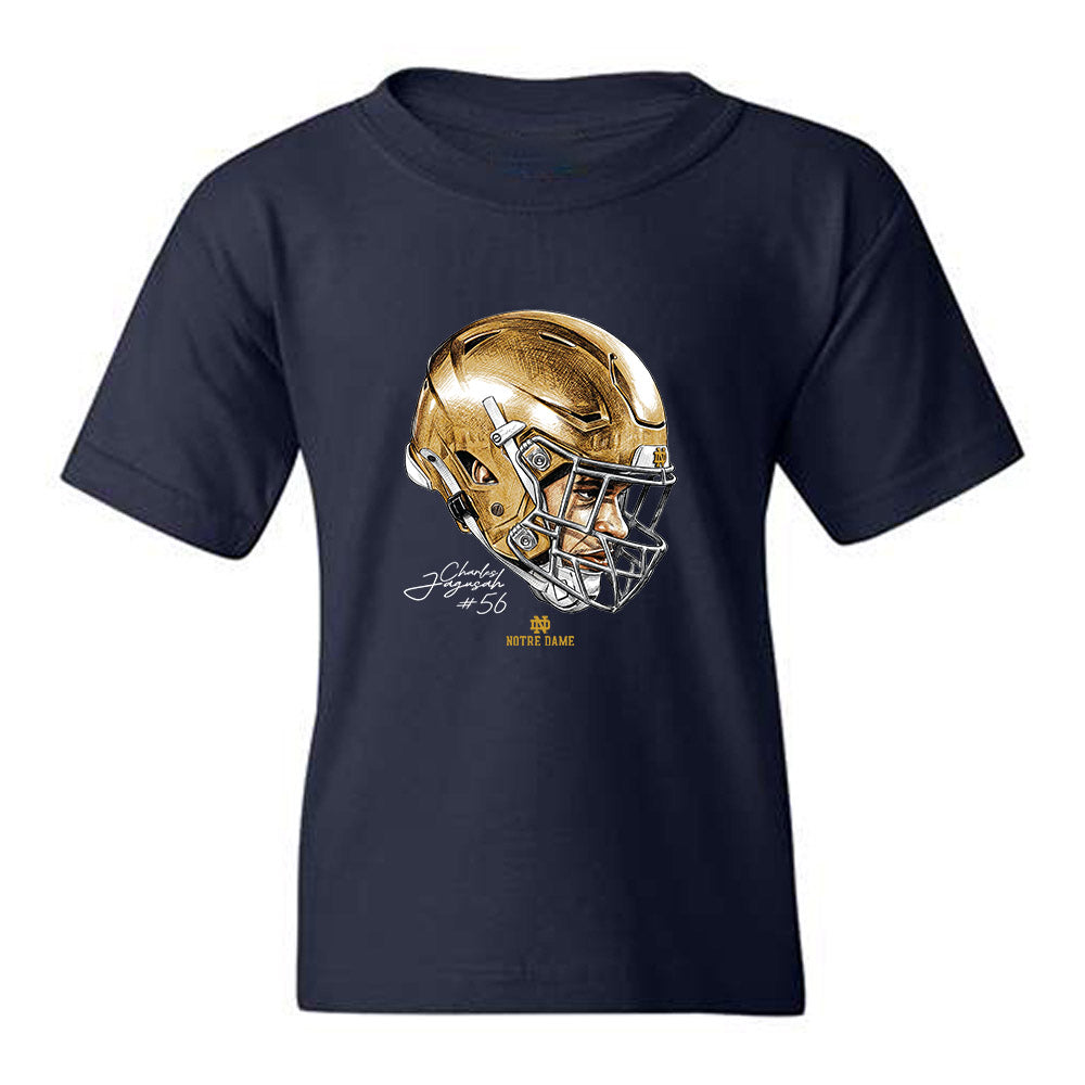 Notre Dame - NCAA Football : Charles Jagusah - Game Face Youth T-Shirt-0
