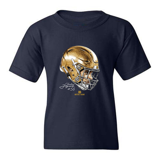 Notre Dame - NCAA Football : Charles Jagusah - Game Face Youth T-Shirt-0