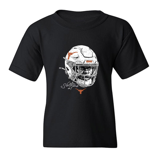 Texas - NCAA Football : Colin Simmons - Game Face Youth T-Shirt-0