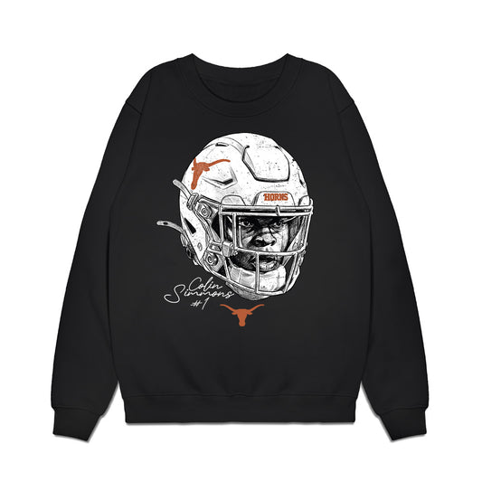 Texas - NCAA Football : Colin Simmons - Game Face Premium Crewneck Sweatshirt-0