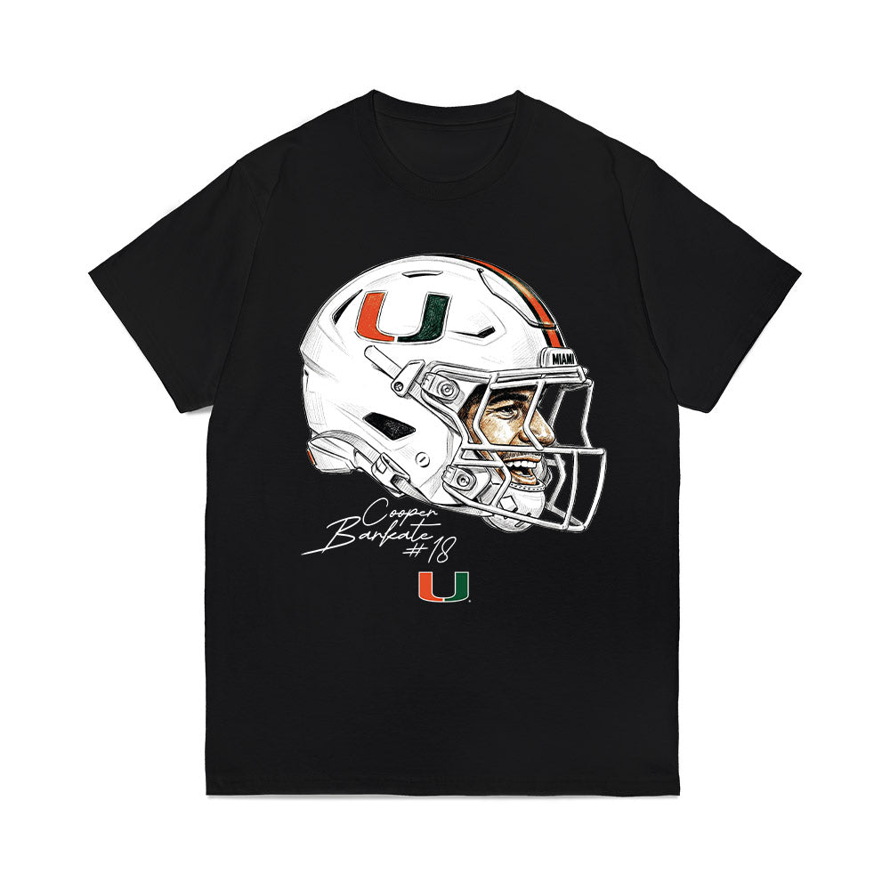 Miami - NCAA Football : Cooper Barkate - Game Face Comfort Colors T-Shirt-0