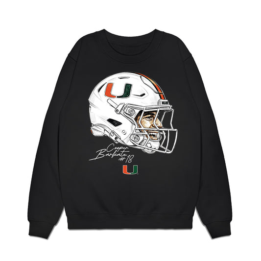 Miami - NCAA Football : Cooper Barkate - Game Face Premium Crewneck Sweatshirt-0