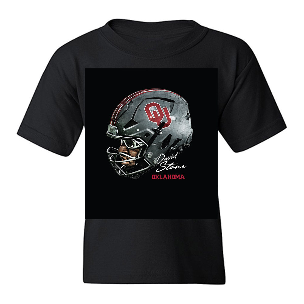 Oklahoma - NCAA Football : David Stone - Game Face Youth T-Shirt-0