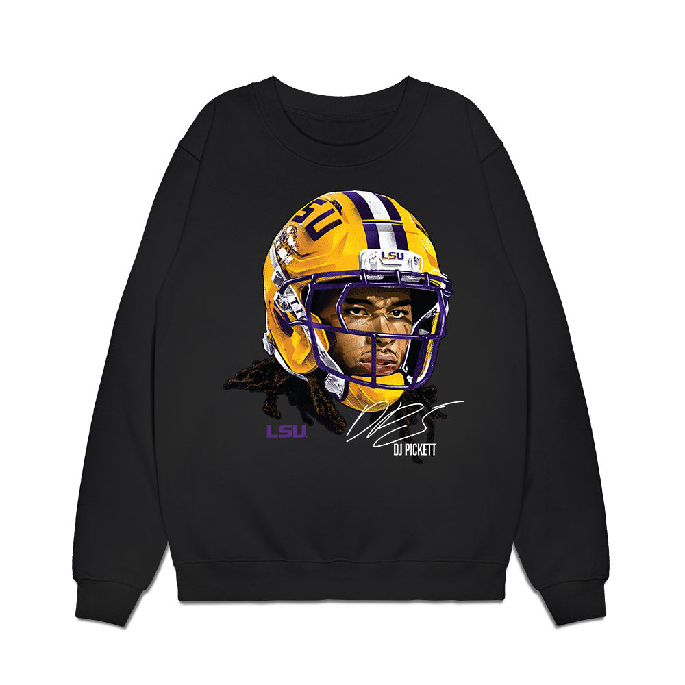 LSU - NCAA Football : DJ Pickett - Game Face Premium Crewneck Sweatshirt-0