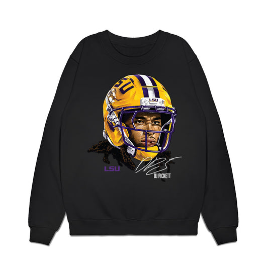 LSU - NCAA Football : DJ Pickett - Game Face Premium Crewneck Sweatshirt-0
