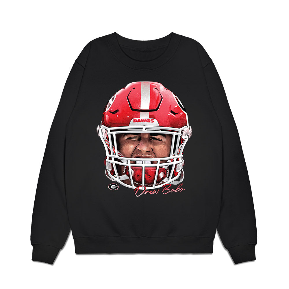 Georgia - NCAA Football : Drew Bobo - Game Face Premium Crewneck Sweatshirt-0