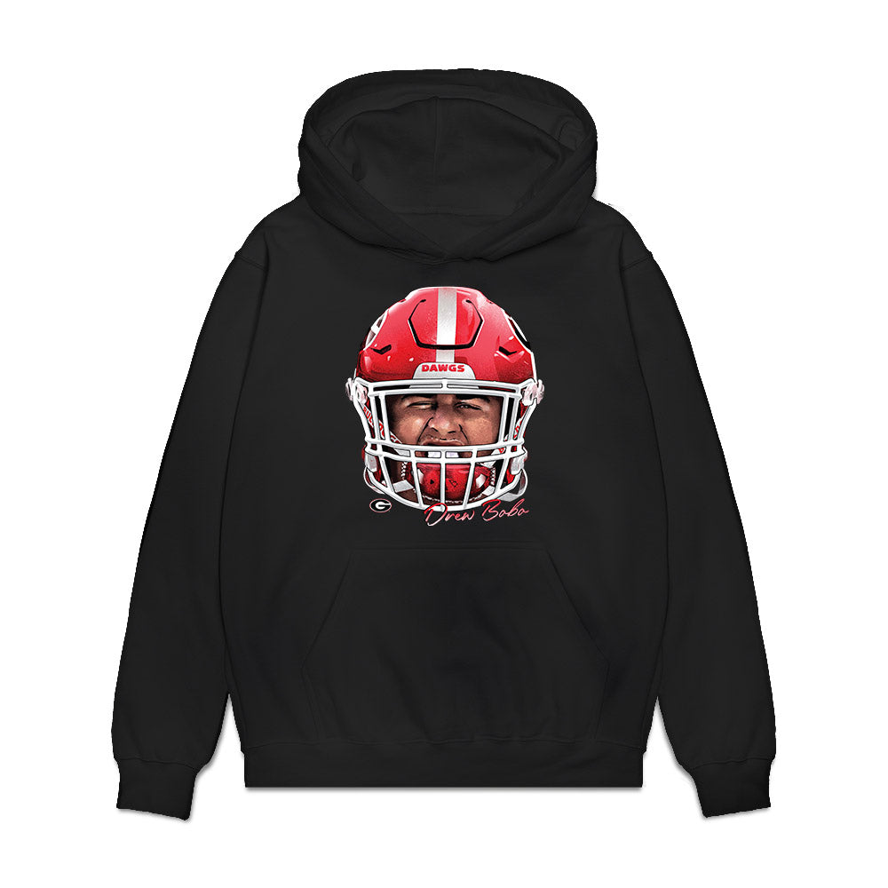 Georgia - NCAA Football : Drew Bobo - Game Face Premium Hooded Sweatshirt-0