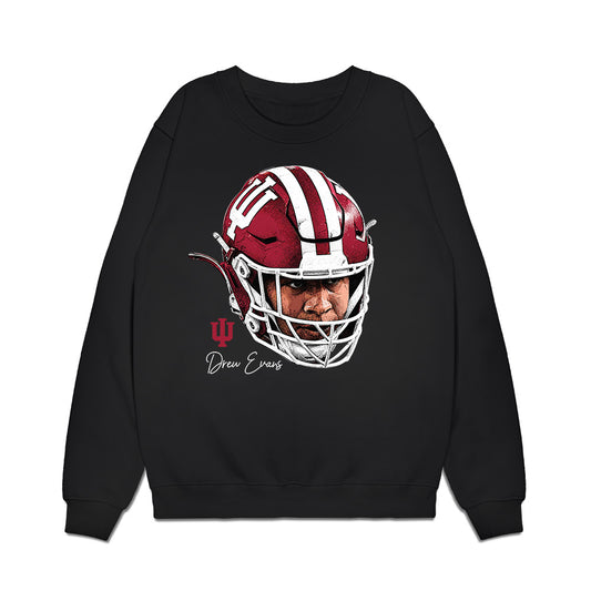 Indiana - NCAA Football : Drew Evans - Game Face Premium Crewneck Sweatshirt-0