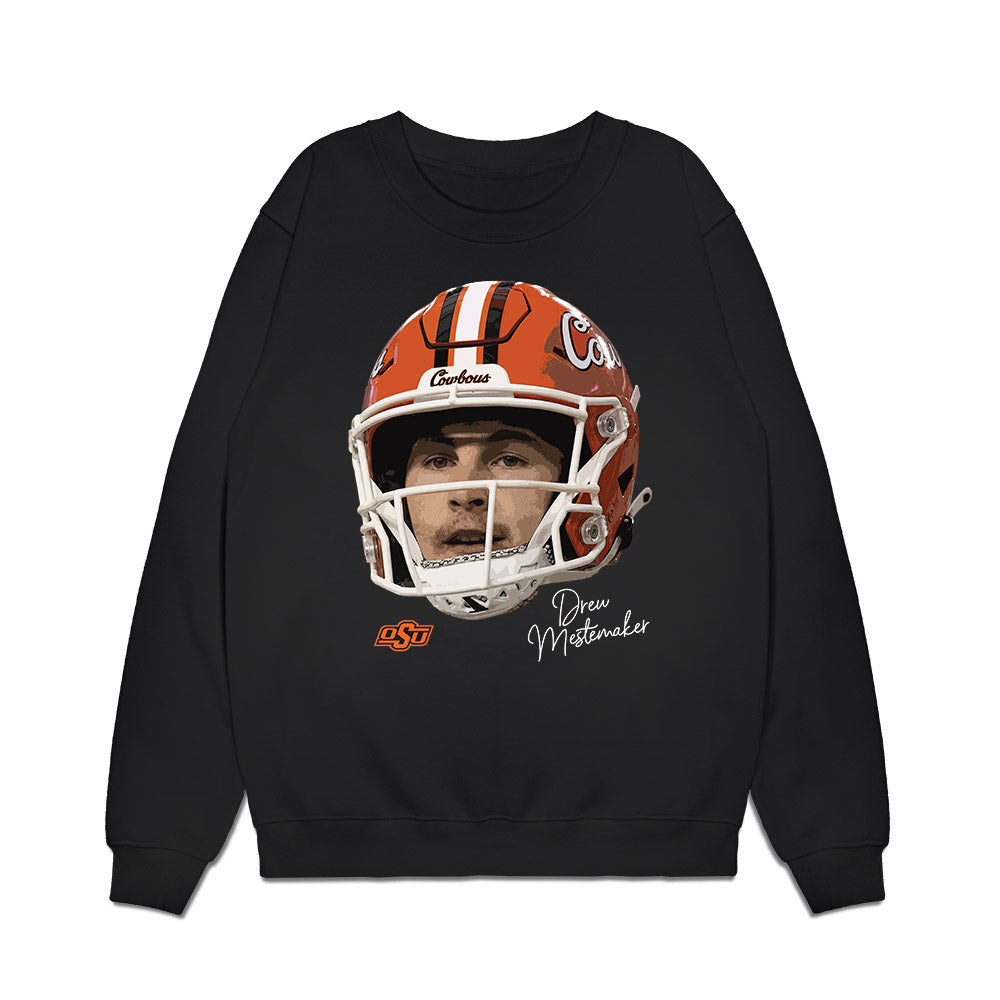 Oklahoma State - NCAA Football : Drew Mestemaker - Game Face Premium Crewneck Sweatshirt-0