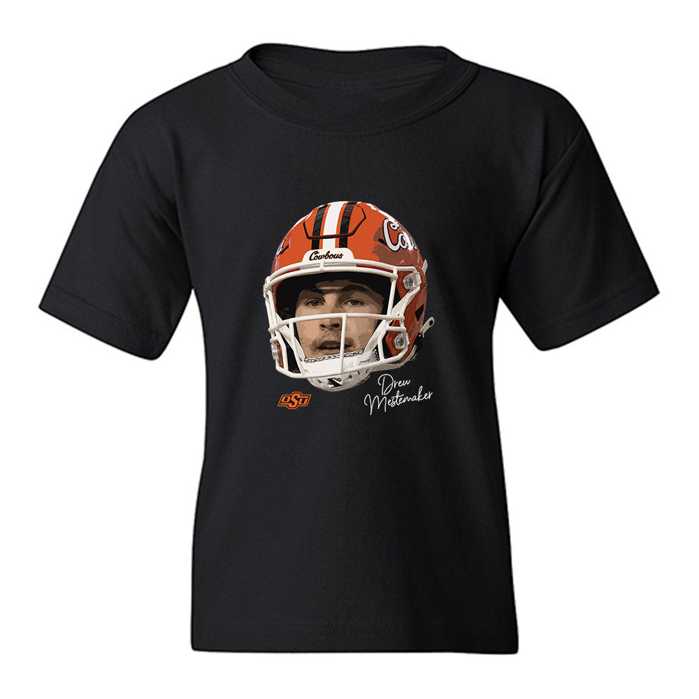 Oklahoma State - NCAA Football : Drew Mestemaker - Game Face Youth T-Shirt-0