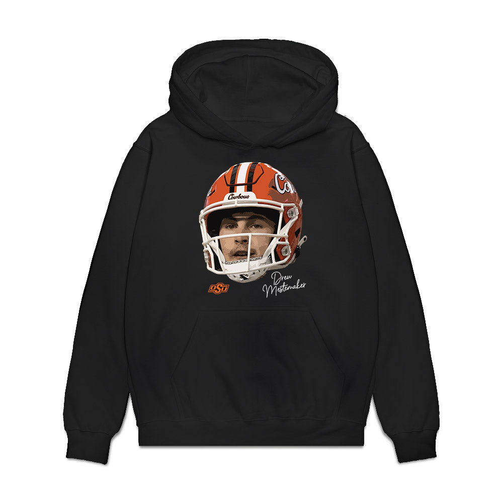 Oklahoma State - NCAA Football : Drew Mestemaker - Game Face Premium Hooded Sweatshirt-0