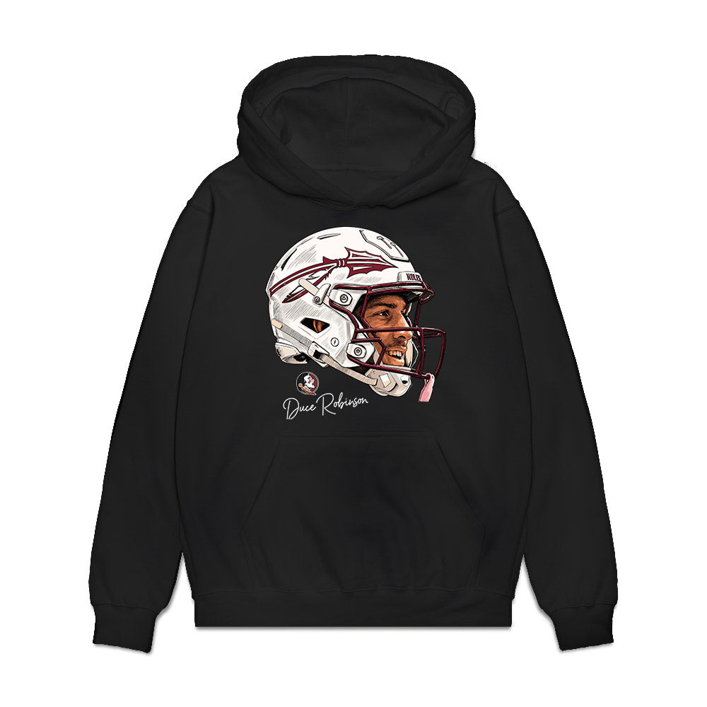 FSU - NCAA Football : Duce Robinson - Game Face Premium Hooded Sweatshirt-0