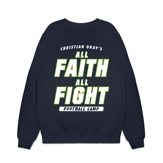 Notre Dame - NCAA Football : Christian Gray - Graphic Premium Crewneck Sweatshirt-0