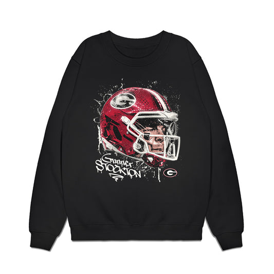 Georgia - NCAA Football : Gunner Stockton - Game Face Premium Crewneck Sweatshirt-0