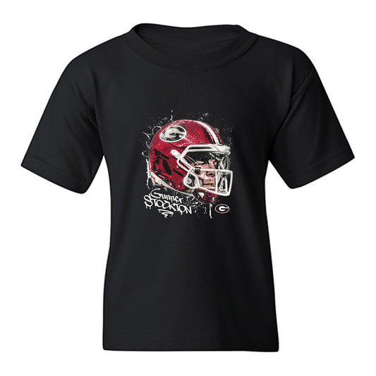 Georgia - NCAA Football : Gunner Stockton - Game Face Youth T-Shirt-0
