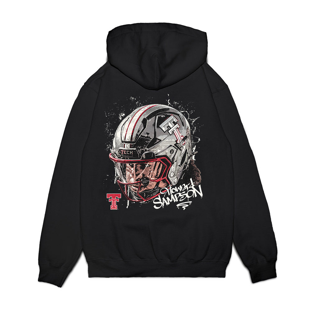 Texas Tech - NCAA Football : Howard Sampson - Game Face Premium Hooded Sweatshirt-1