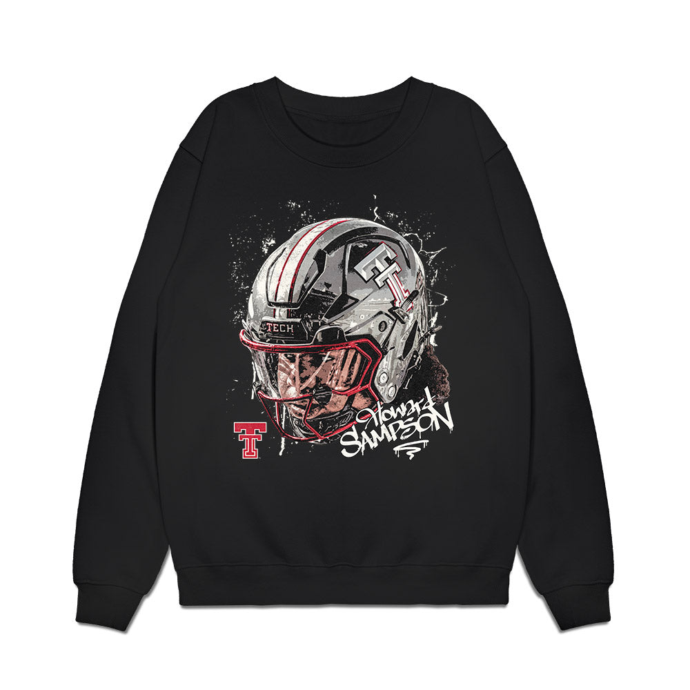 Texas Tech - NCAA Football : Howard Sampson - Game Face Premium Crewneck Sweatshirt-0