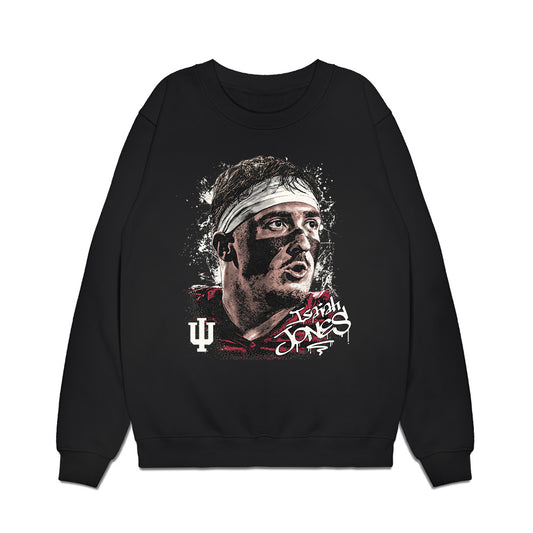 Indiana - NCAA Football : Isaiah Jones - Game Face Premium Crewneck Sweatshirt-0