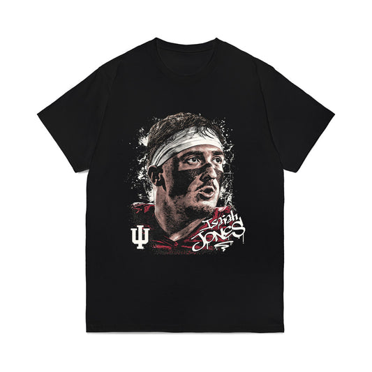 Indiana - NCAA Football : Isaiah Jones - Game Face Comfort Colors T-Shirt-0
