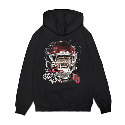 Oklahoma - NCAA Football : Isaiah Sategna III - Game Face Premium Hooded Sweatshirt-1
