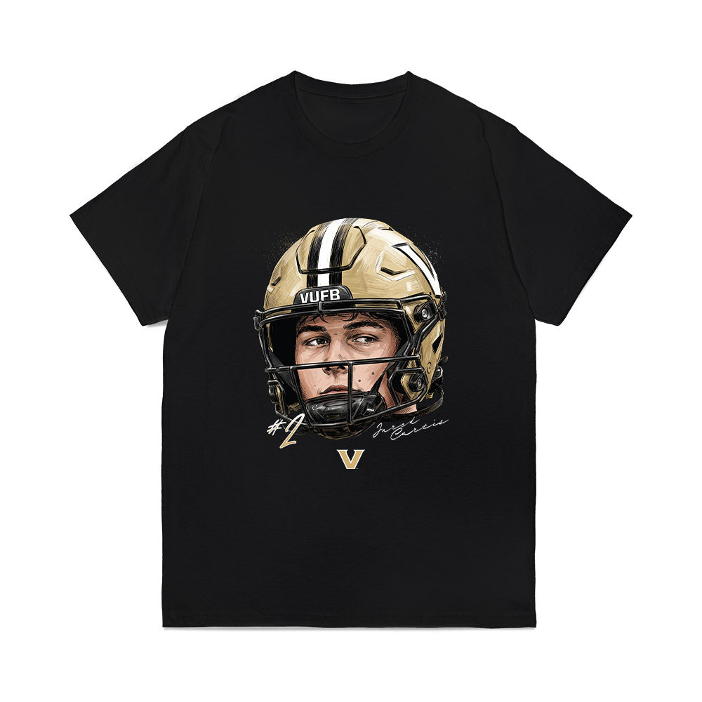 Vanderbilt - NCAA Football : Jared Curtis - Game Face Comfort Colors T-Shirt-0