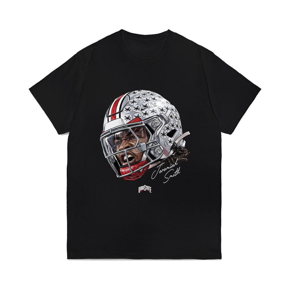 Ohio State - NCAA Football : Jeremiah Smith - Game Face Comfort Colors T-Shirt-0