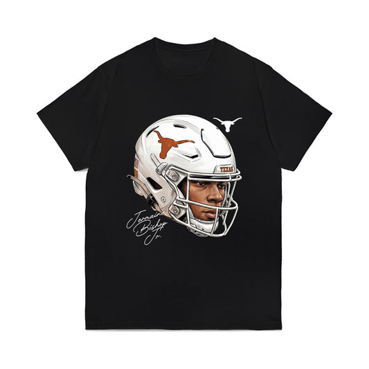 Texas - NCAA Football : Jermaine Bishop Jr - Game Face Comfort Colors T-Shirt-0