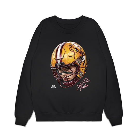 Minnesota - NCAA Football : John Nestor - Game Face Premium Crewneck Sweatshirt-0