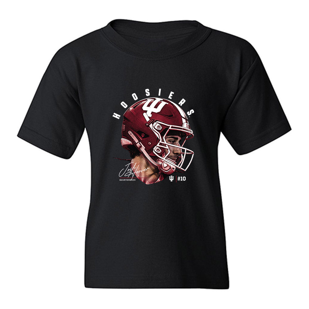 Indiana - NCAA Football : Josh Hoover - Game Face Youth T-Shirt-0