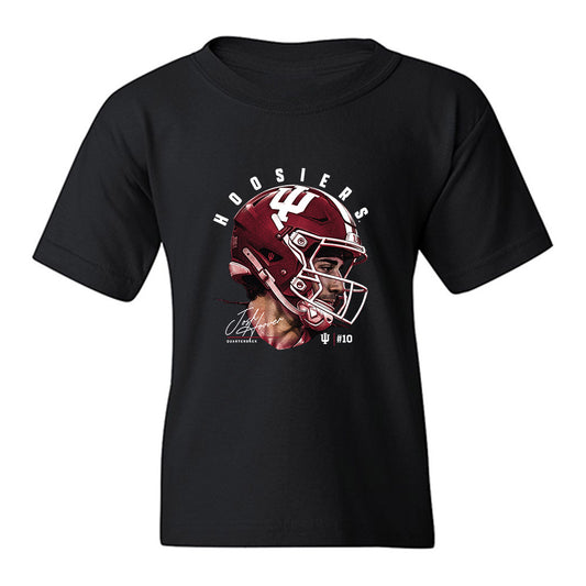 Indiana - NCAA Football : Josh Hoover - Game Face Youth T-Shirt-0
