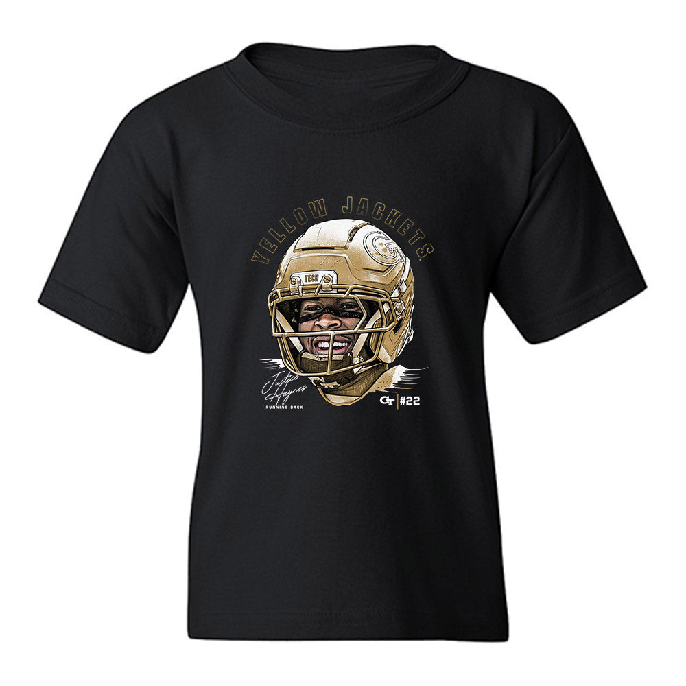 Georgia Tech - NCAA Football : Justice Haynes - Youth T-Shirt-0
