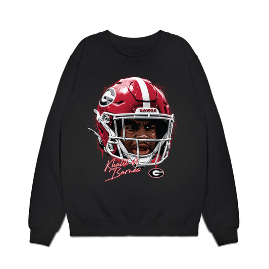 Georgia - NCAA Football : Khalil Barnes - Game Face Premium Crewneck Sweatshirt-0