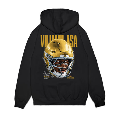 Notre Dame - NCAA Football : Kyngstonn Viliamu-Asa - Game Face Premium Hooded Sweatshirt-1