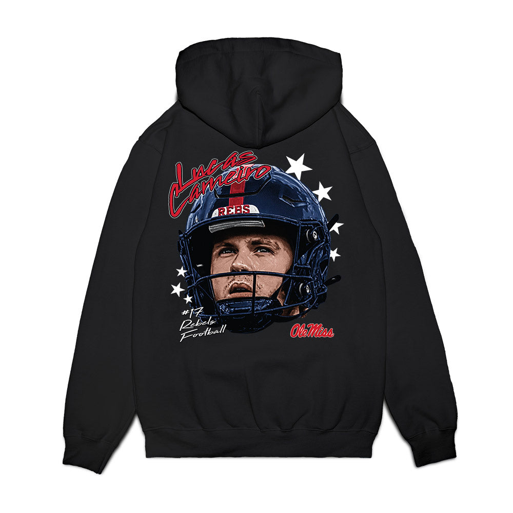 Ole Miss - NCAA Football : Lucas Carneiro - Game Face Premium Hooded Sweatshirt-1