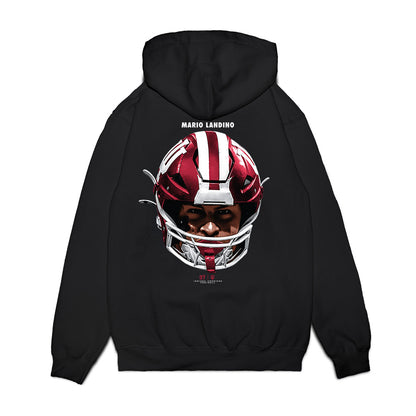 Indiana - NCAA Football : Mario Landino - Game Face Premium Hooded Sweatshirt-1