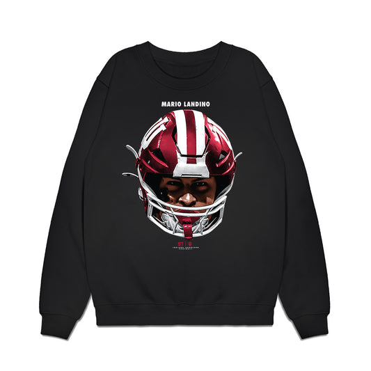 Indiana - NCAA Football : Mario Landino - Game Face Premium Crewneck Sweatshirt-0