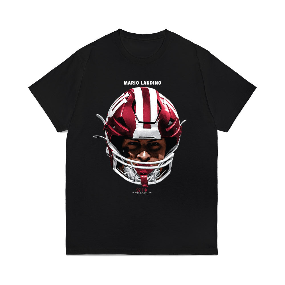 Indiana - NCAA Football : Mario Landino - Game Face Comfort Colors T-Shirt-0