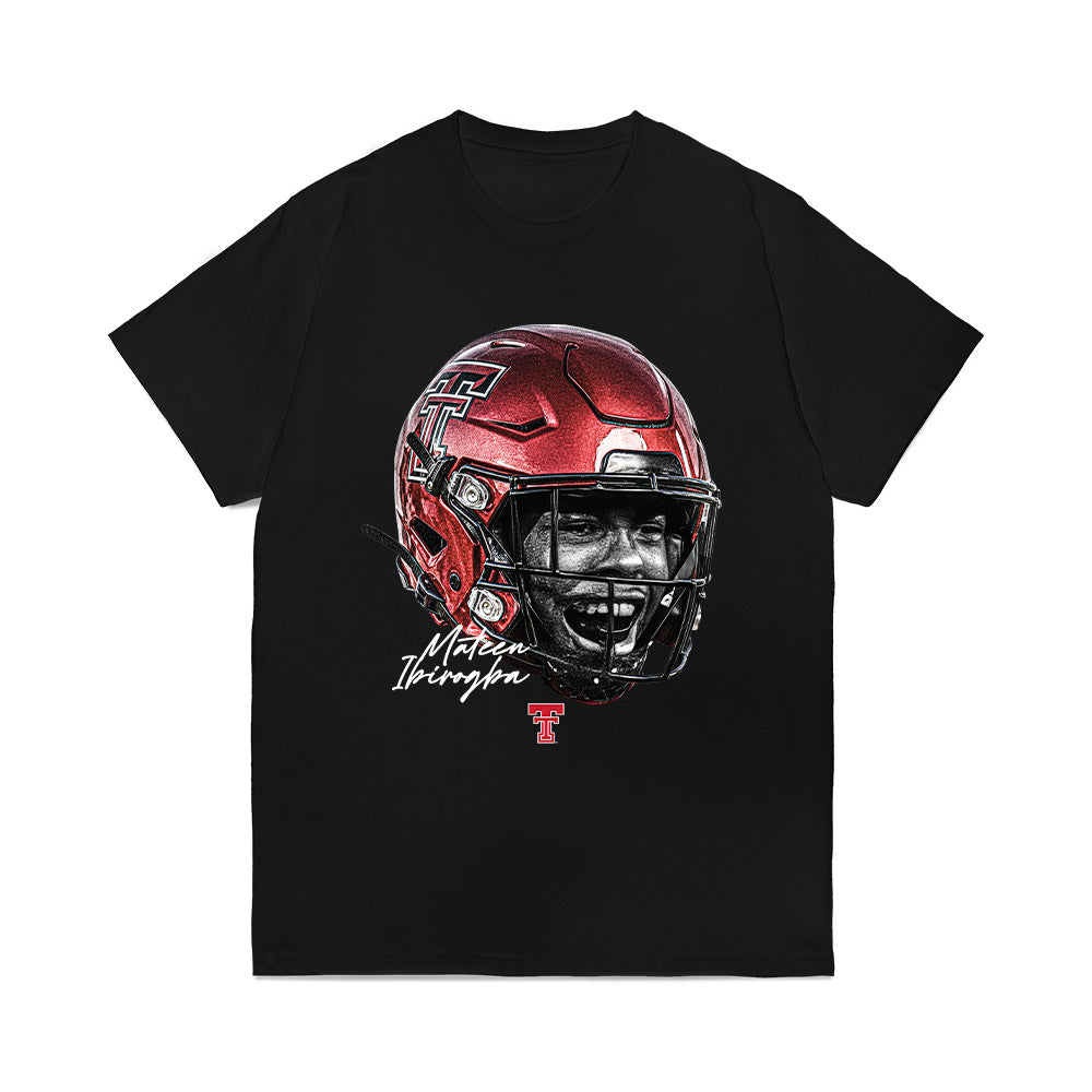 Texas Tech - NCAA Football : Mateen Ibirogba - Game Face Comfort Colors T-Shirt-0