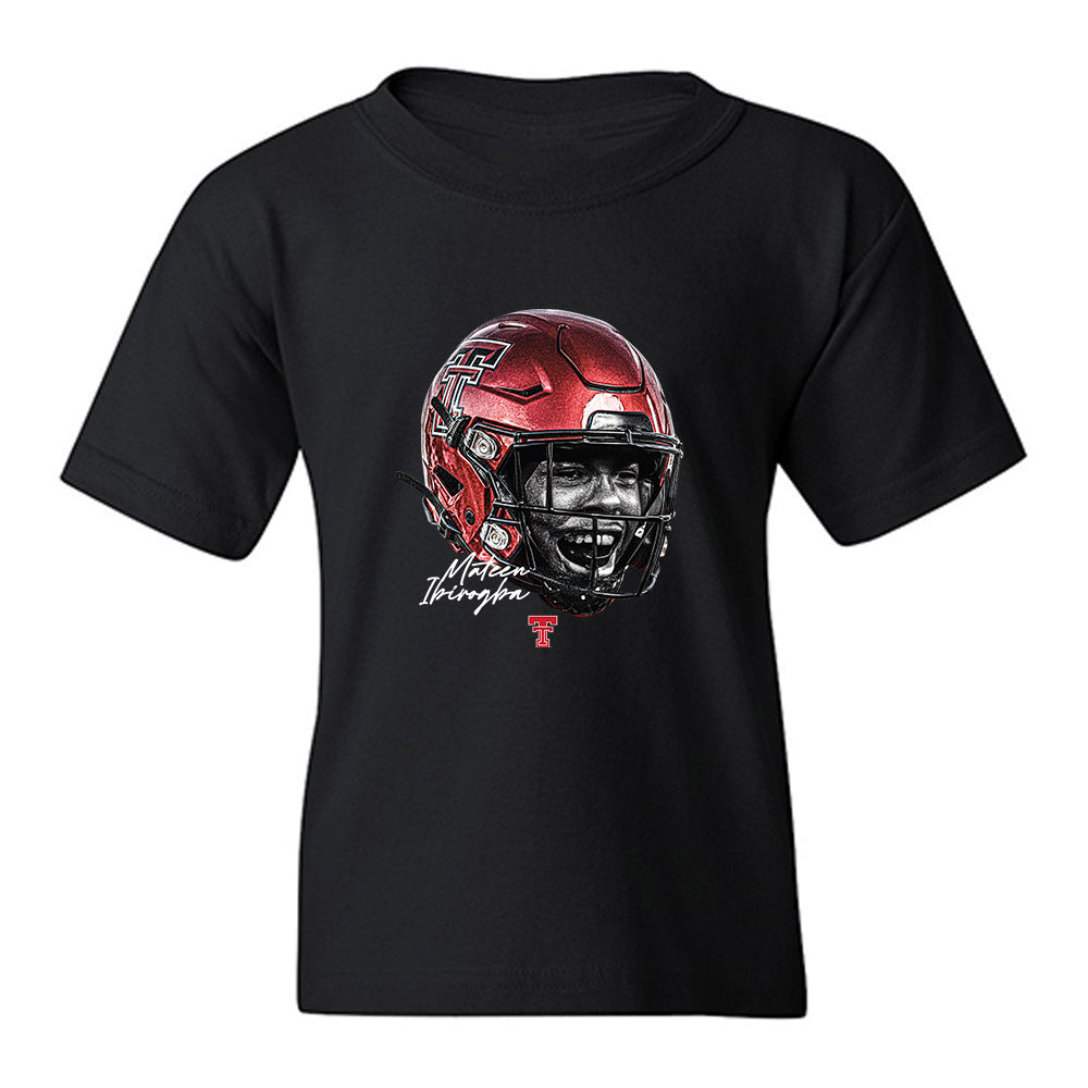 Texas Tech - NCAA Football : Mateen Ibirogba - Game Face Youth T-Shirt-0