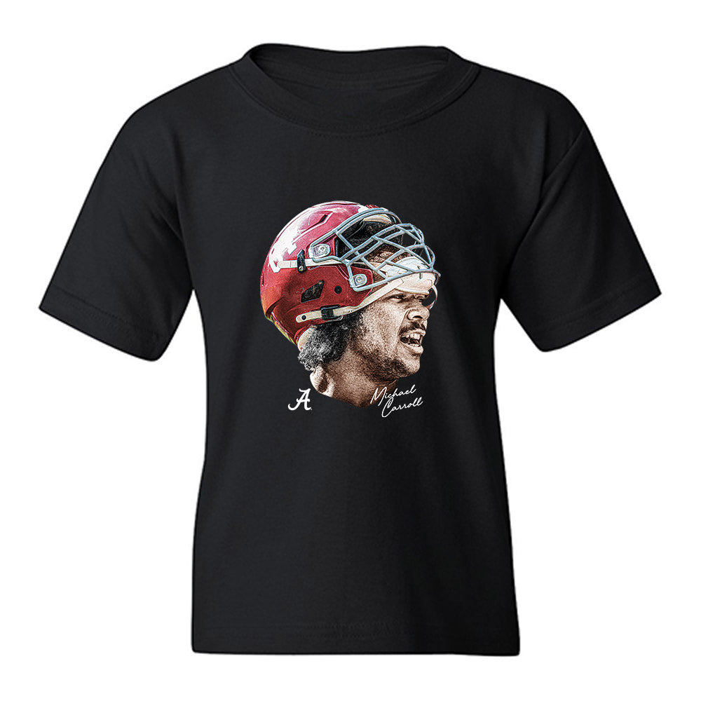 Alabama - NCAA Football : Michael Carroll - Game face Youth T-Shirt-0