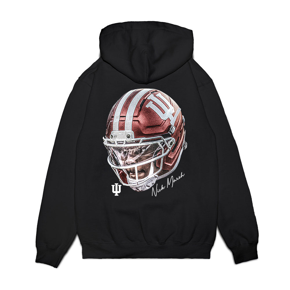 Indiana - NCAA Football : Nick Marsh - Game Face Premium Hooded Sweatshirt-1