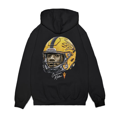 Arizona State - NCAA Football : Omarion Miller - Game Face Premium Hooded Sweatshirt-1