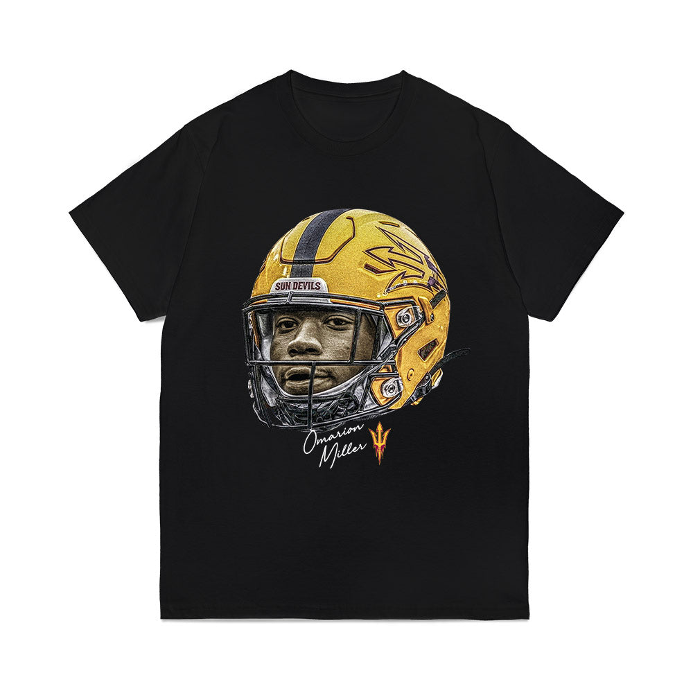 Arizona State - NCAA Football : Omarion Miller - Game Face Comfort Colors T-Shirt-0